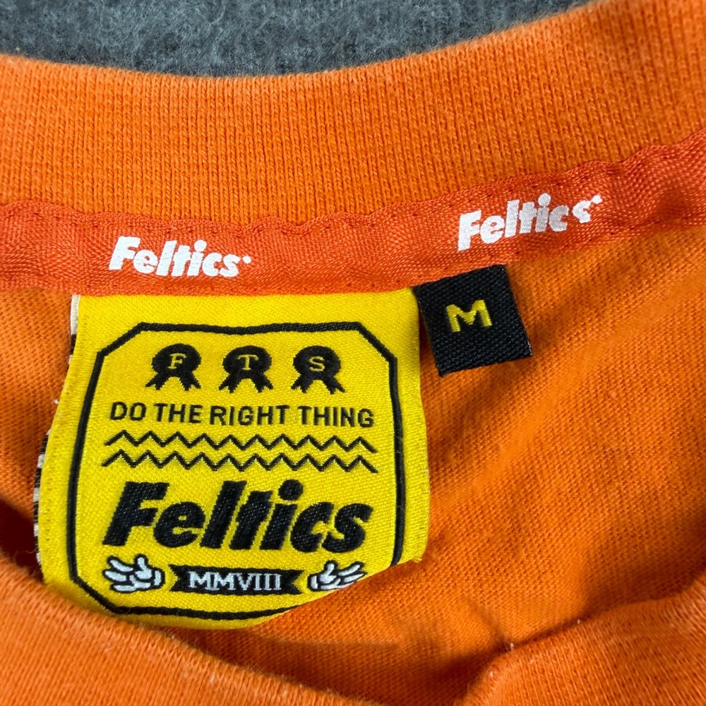 Feltics Marvel Thor T-Shirt Mens Medium Orange Graphic Tee Short Sleeve Cotton - Picture 3 of 6